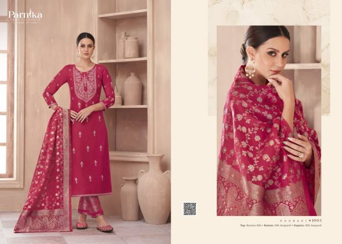 Noorani By Parnika Silk Jacquard Designer Salwar Suits Catalog